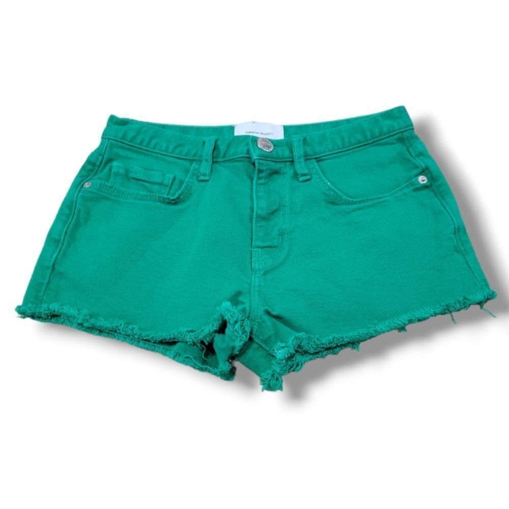 Current/Elliott Shorts Size 23 25"x2" Denim Shorts Jean Shorts Daisy Dukes Green